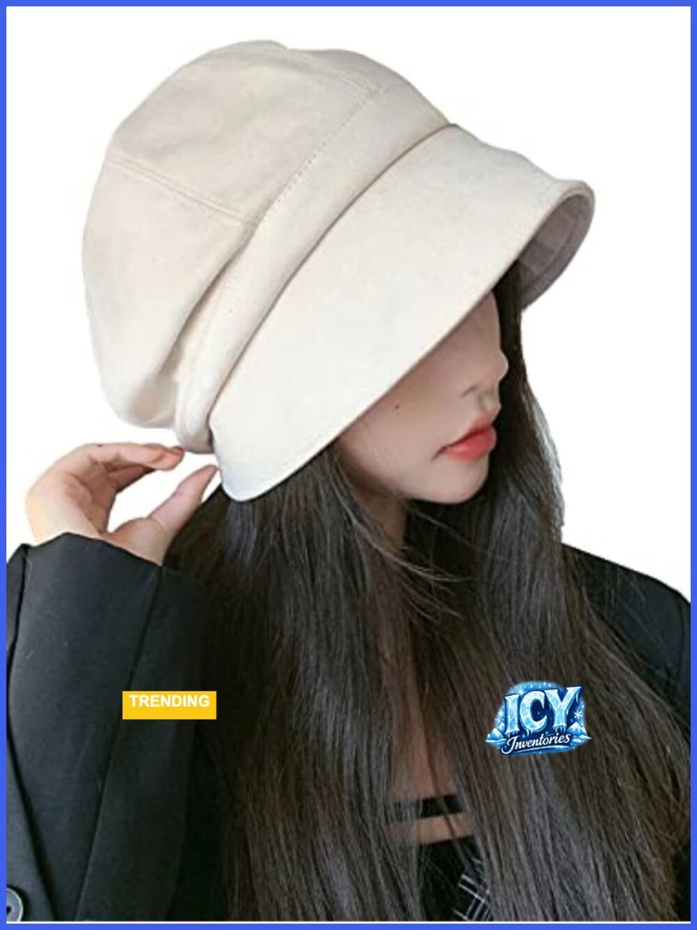 Cotton Newsboy Beret Cap Foldable Sun Hat Baker Hat for Women